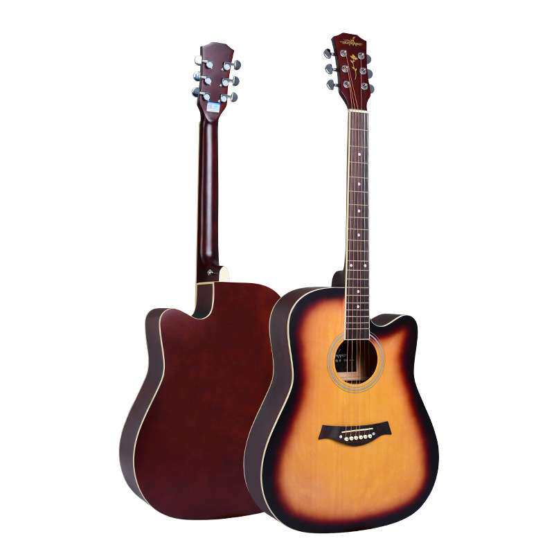 guitarist吉他民谣吉他41寸缺角初学者男女学生练习jita新手电箱