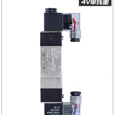 4v230-08气动电磁控制阀电磁阀4V130C-06/330-10/430C-15 220 24V