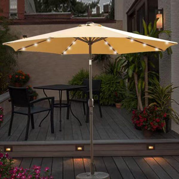 户外遮阳伞露天阳台花园伞室外摆摊中柱伞露营大太阳伞庭院伞带灯,住宅家具,遮阳伞,淘宝优惠券,粉丝福利购,淘宝优惠卷