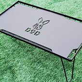 网铁GT野营黑餐桌铝合金露营折叠便携户外化野板自驾I化轻桌量桌