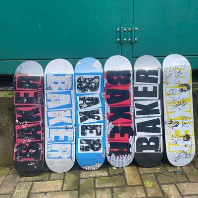 Baker 滑板板面甲板双翘四轮滑板配件7层加拿大冷压枫木8.0/8.25