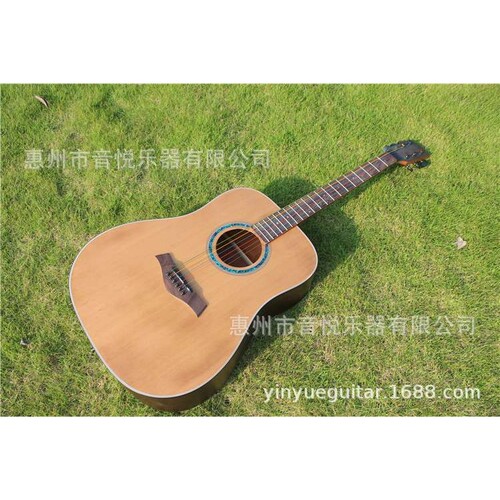 厂家直销40寸41寸木吉他云杉玫瑰木面单板工厂 吉它guitar电吉