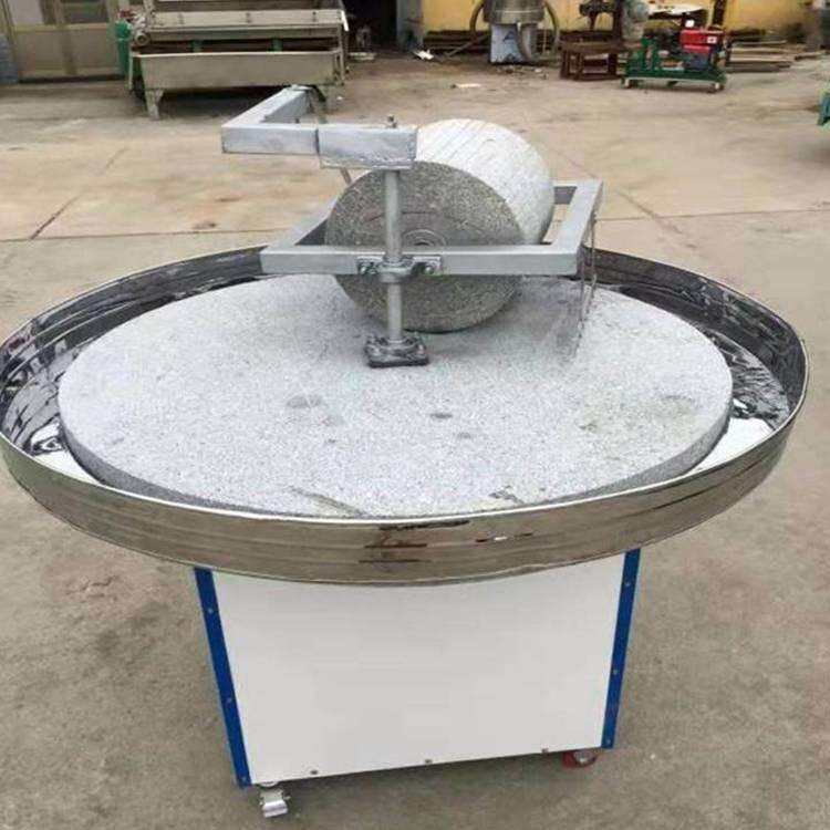 加工坊电动石碾磨粉机 三项电磨荞麦面粉设备 成套磨面机