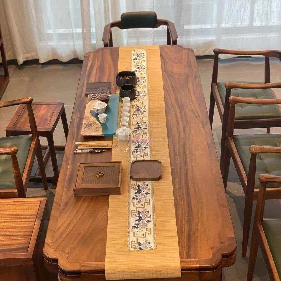 胡桃木实木现代中式茶桌桌椅组合简约茶台泡茶茶几办公室家用,鲜花速递/花卉仿真/绿植园艺,割草机/草坪机,淘宝优惠券,粉丝福利购,淘宝优惠卷