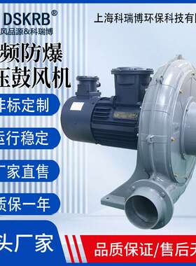 3000W透浦中压鼓风机低噪音工业气体输送风机助燃送风防爆耐高温