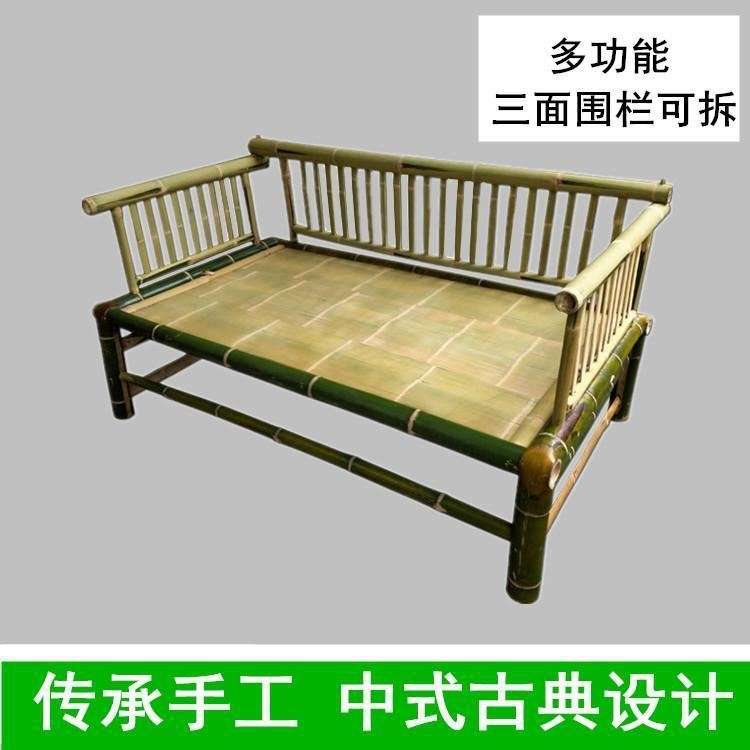 乘凉竹床老式庭院手工午睡儿童床仿具竹编农村竹子床简易躺椅其他