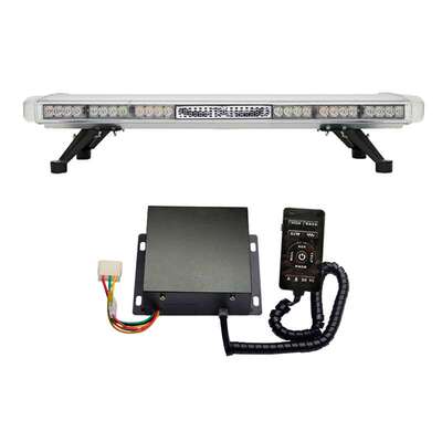 源头工厂信号灯车顶灯条超薄LED爆闪灯0.96米8400-4C+喇叭+9200A