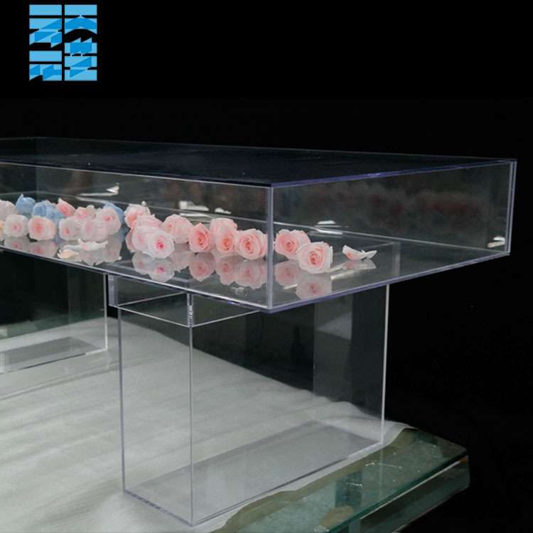 亚克力新款水晶透明婚礼桌 亚克力婚礼桌装饰布景 厂家直销透明桌