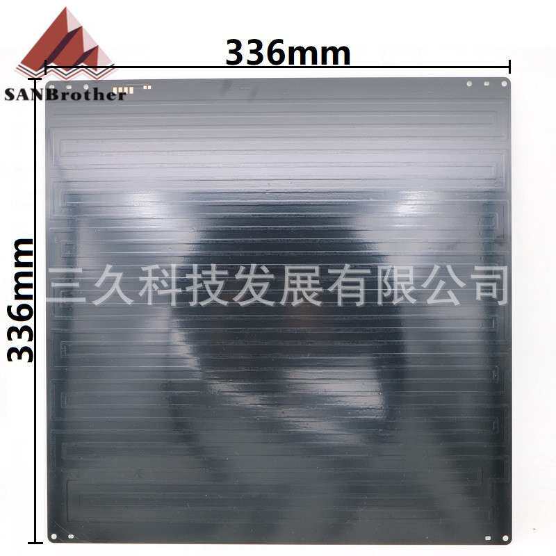 UM2+铝基加热板 3D打印机热床 336mm大尺寸工作平台底板新品 24V