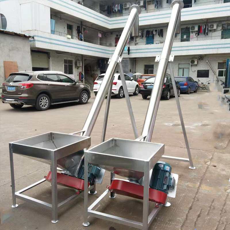 自动上料机小型不锈钢螺旋输送机腻子粉绞龙提升机螺旋上料机