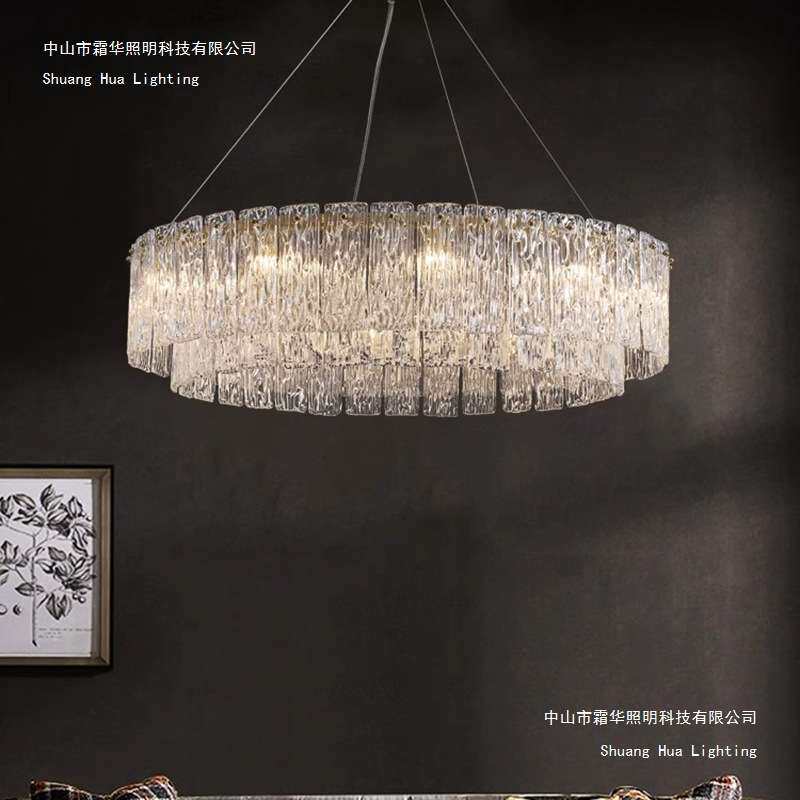 后现代意式轻奢全铜吊灯法式中古简约美式复古餐厅岛台吧台餐桌灯