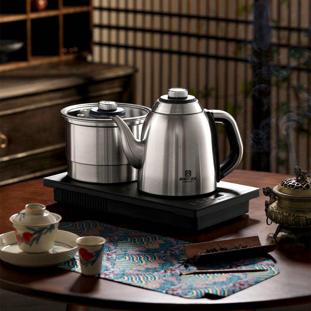 宜龙A28全自动底部上水烧水壶茶台一体泡茶专用智能电茶壶电热炉