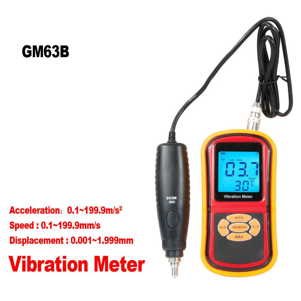 标智分体式数字测振仪 手持测振仪 速度加速度/位移测量测振GM63B