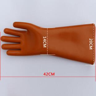 新品天津35KV绝缘手套 高压35千伏手套电工劳保手套 橡胶绝缘手套