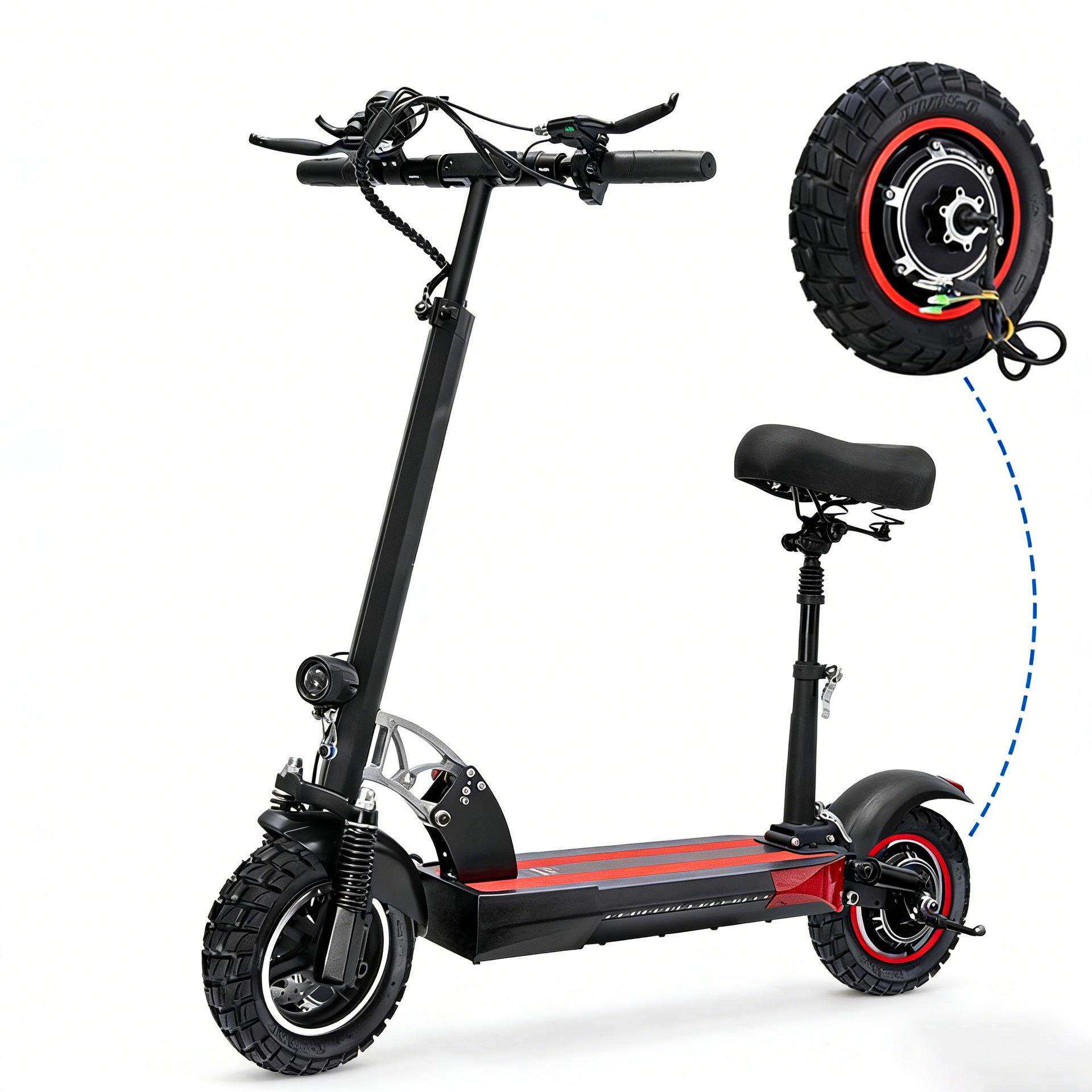 KUGOO M4pro电动滑板车配件 800W电机驱动轮10寸越野外胎电机轮胎