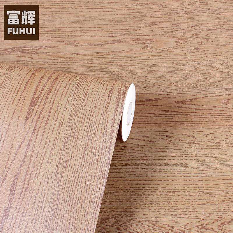 加厚木纹墙纸复古防水加厚水曲柳木贴纸自粘家具翻新纸电脑桌窗框