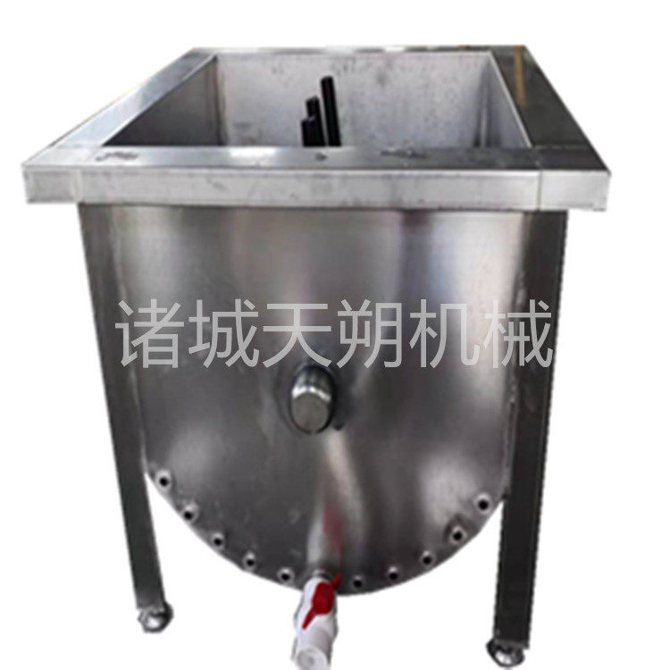 翻转搅拌烫锅电加热小型浸烫池胶辊搅拌浸烫机家禽屠宰流水烫毛池