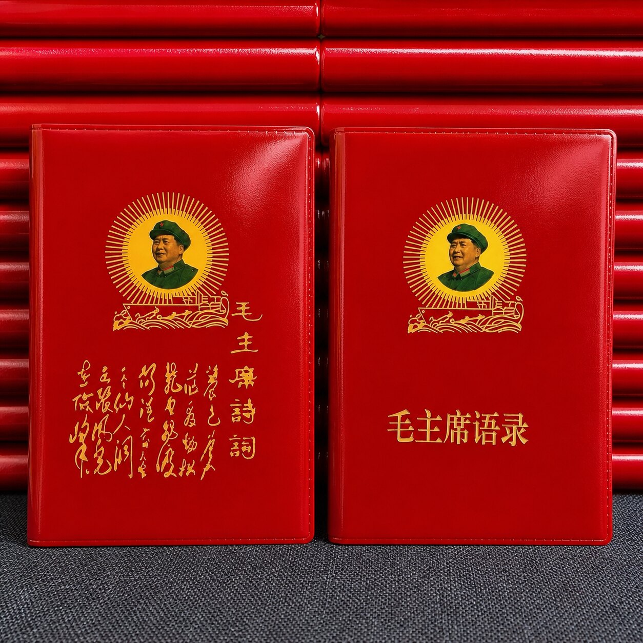 毛主席语录正版经典66年小红本红宝书全集红色伟人诗词桌面摆件
