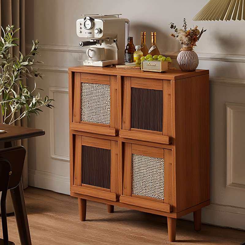 书柜客厅收纳柜家用矮柜储物柜靠墙落地置物柜复古藤编组合格子柜,电子元器件市场,其它元器件,淘宝优惠券,粉丝福利购,淘宝优惠卷