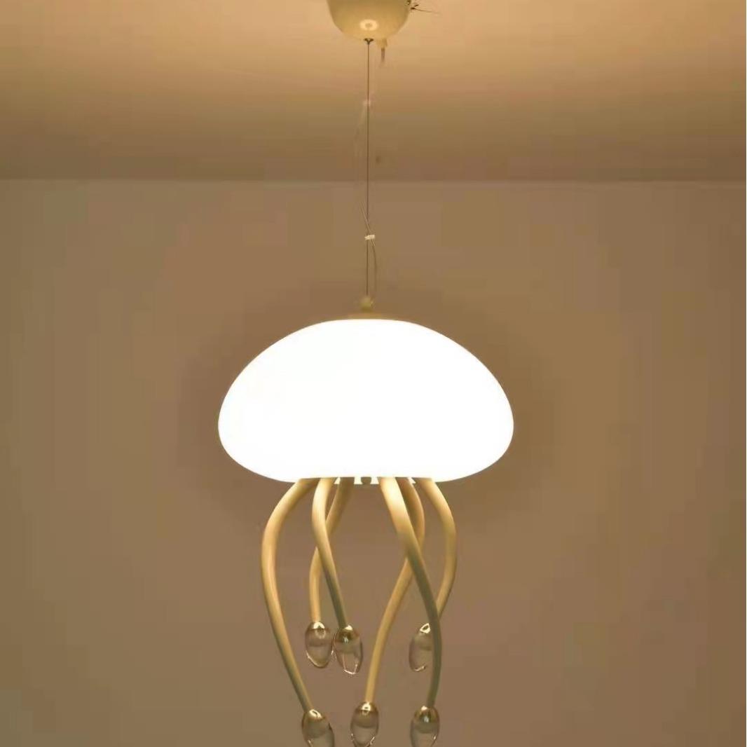 轻奢网红设计师新款水母吊灯台灯落地灯客厅餐厅卧室灯具