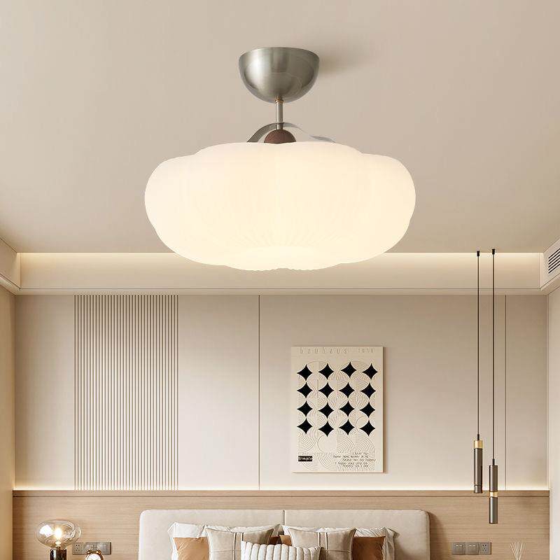 法式卧室灯中古奶油风主卧公主房灯具简约云朵灯设计师书房吸顶灯