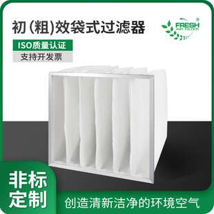 可清洗初效袋式过滤器 新风机组风口预过滤除尘无框式粗效过滤袋