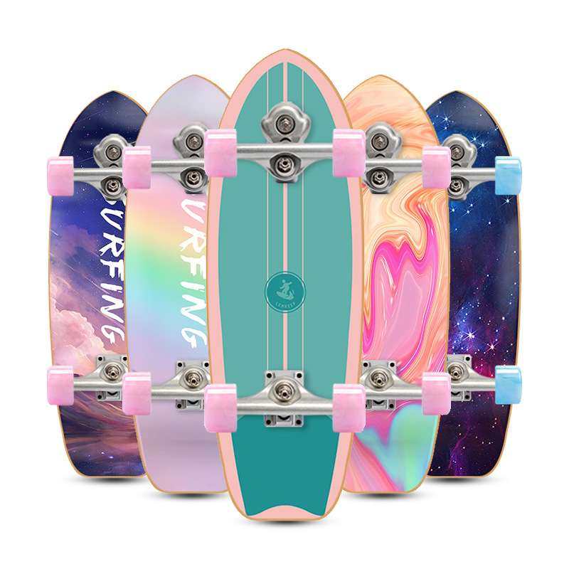 S5陆地冲浪滑板初学者男女儿童成人四轮闪光公路滑板免蹬地路冲板,3C数码配件,USB灯,淘宝优惠券,粉丝福利购,淘宝优惠卷