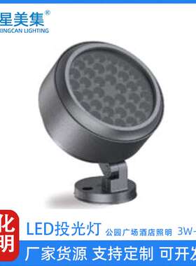 户外防水LED室外防水照树灯七彩rgb内外控投光灯  6W18W36W72W