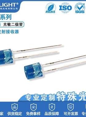 F5直插式led光敏管直插850nmIR5mmLED红外发射接收发光二极管