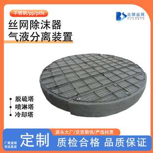 丝网除雾器PP气液分离除水雾装置喷淋塔脱硫塔不锈钢丝网除沫器