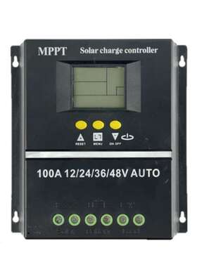 12V24V36V48V100A太阳能控制器带背光显示光伏发电LCD液晶控制器