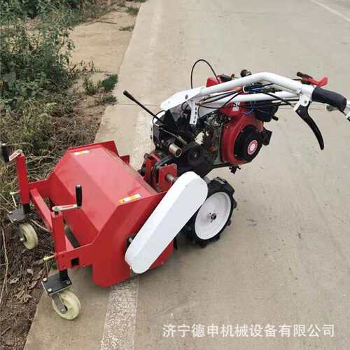 果园农场手扶式碎草还田机 防滑轮小型微耕打碎杂草秸秆机械
