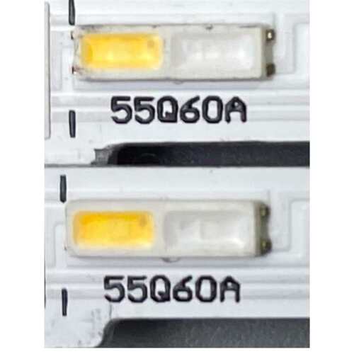 2条*55寸侧入式灯条 QE55Q74AAT 55Q60A 66灯 602mm 双色灯珠