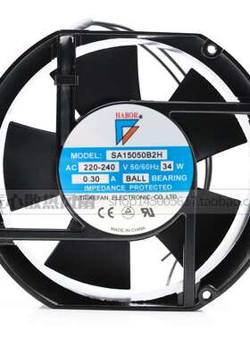 HABOR SA15050B2H 220-240V 0.30A 34W 17CM 17251 轴流风机