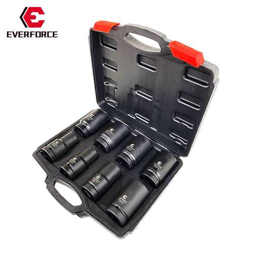 1寸风炮重型五金工具气动套筒加长厚电动扳手22-41mm8加厚