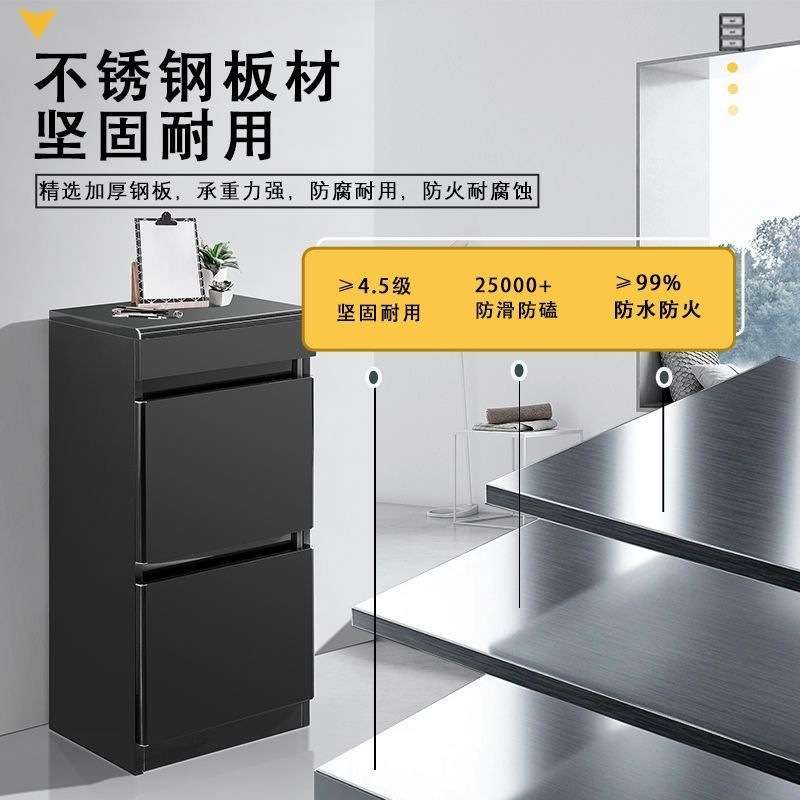 美发店工具柜不锈钢理发工具柜子发廊双面美发店小柜子收纳储物柜图片
