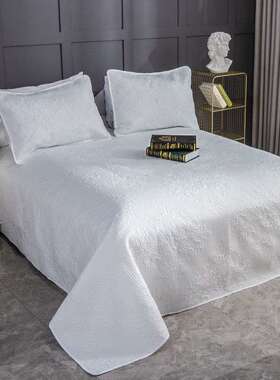 春夏床盖白色床单单件四季通用加厚榻榻米大炕垫夹棉双面两用