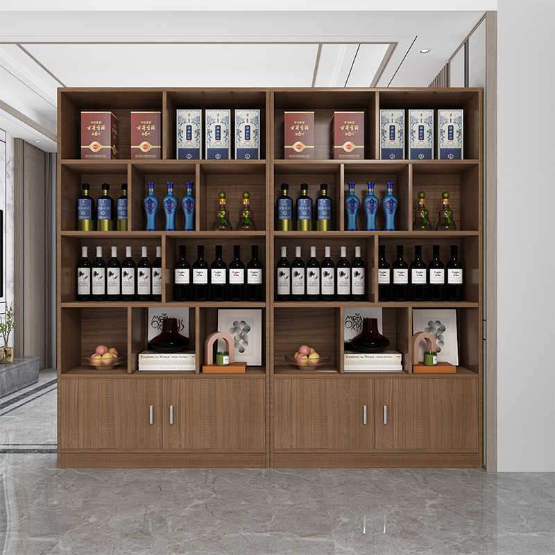 酒柜客厅靠墙家庭家用电视柜边小酒架网红小户型产品展示柜陈列柜