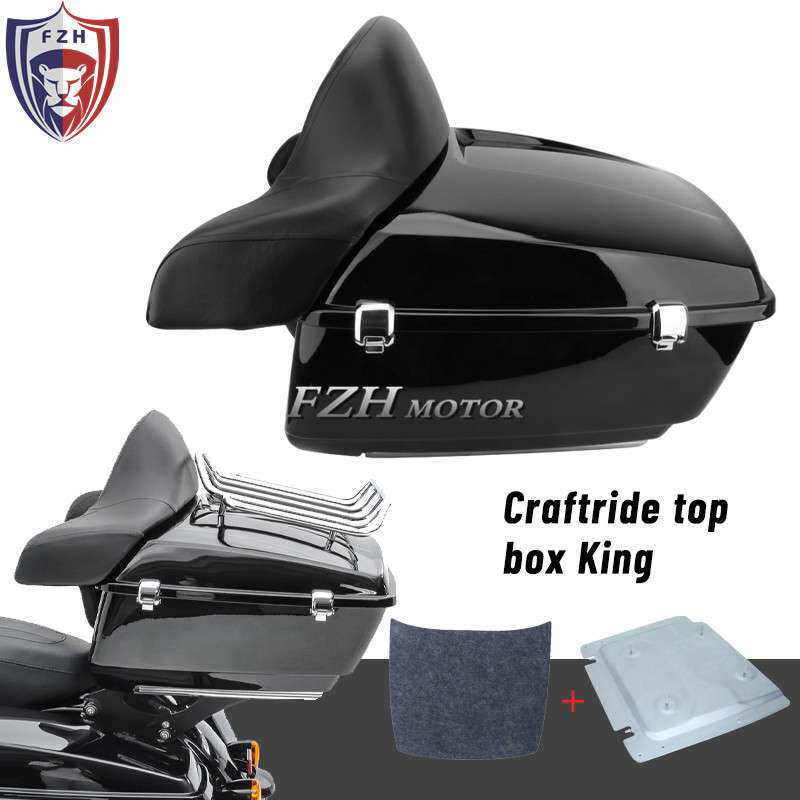 哈雷大滑翔街道滑翔改装后尾箱行李箱roadkingtouring14/20高款