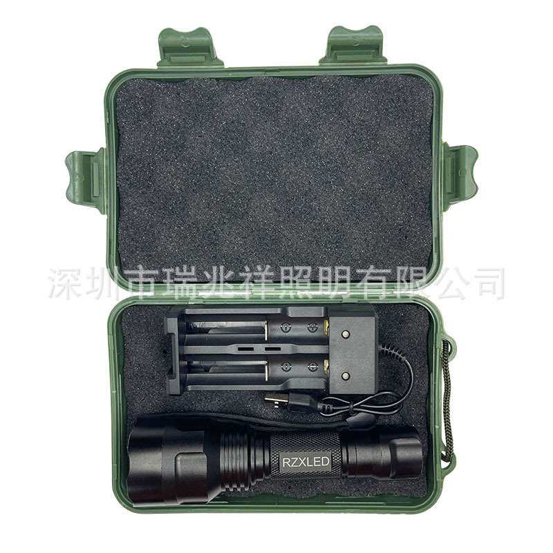 UV-C深紫外线260nm 265nm 263nm 267nm 268nm 0.5W3W5W黑色手电筒