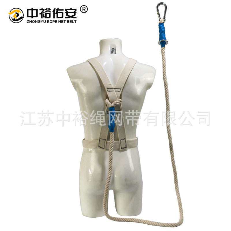 中裕涤棉阻燃双背安全带防火安全带电焊工专用高空作业坠落防护带
