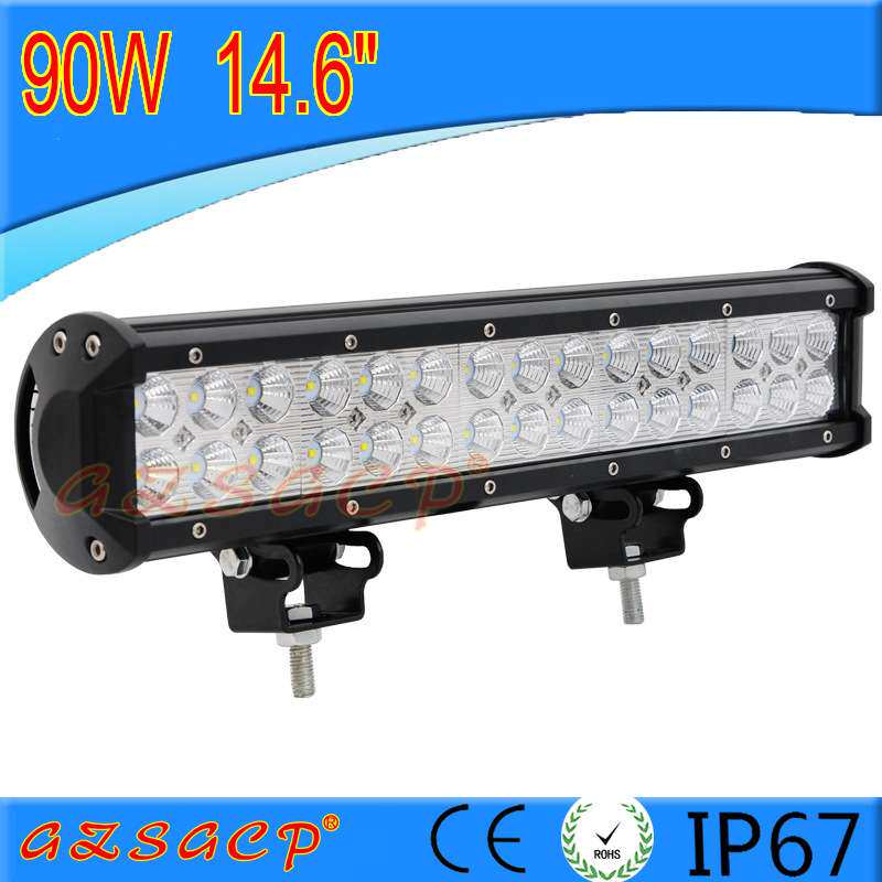 汽车led长条射灯12v24v货车灯超亮强光越野车改装前杠中网灯126W
