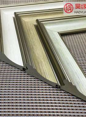 厂家供应ps发泡线条115白色木纹相框条镜框装裱框条装饰画画框条