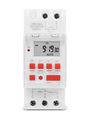 TM919B 定时器开关时间控制器自动循环定时开关输出 内置电池 30A