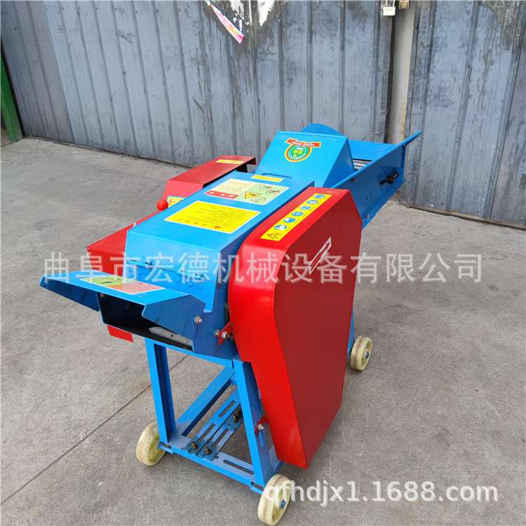 苞米秸秆粉碎机 青贮喂羊铡草揉丝机 小型家用电碎草机