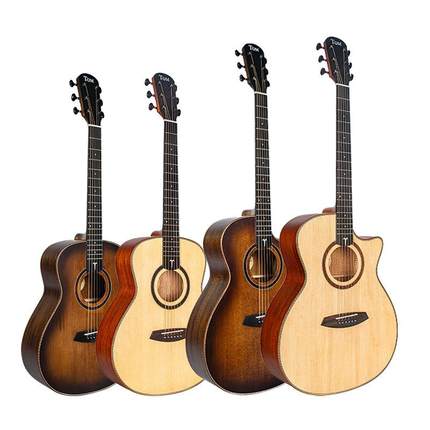 TOM T1M云杉单板民谣吉他电箱初学者木吉它旅行男女生学生36/41寸