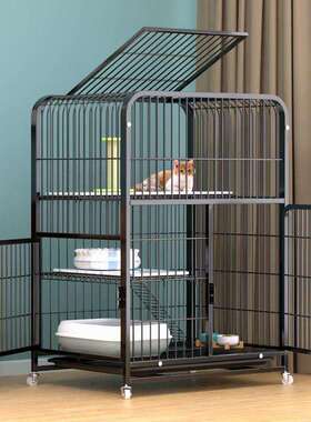猫笼子家用室内超大自由空间带厕所一体双层猫别墅猫窝猫舍猫咪笼