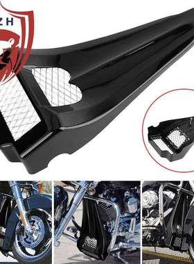 适用哈雷大滑翔 CVO 路王改装下罩散热器 扰流罩 整流罩 96-13