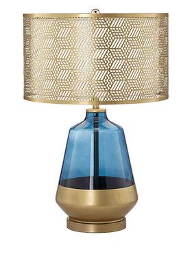 厂家直供后现代琉璃蓝色卧室床头灯书房创意个性样板间客厅台灯