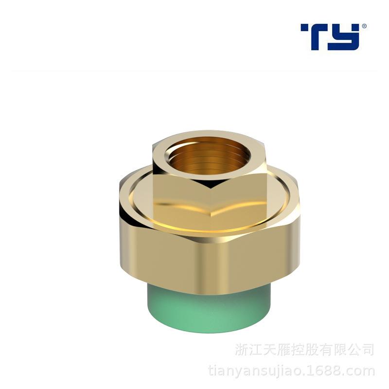 天雁PPR给水管内螺纹管接头内牙内丝活接4分管6分牙1寸管配件厂家